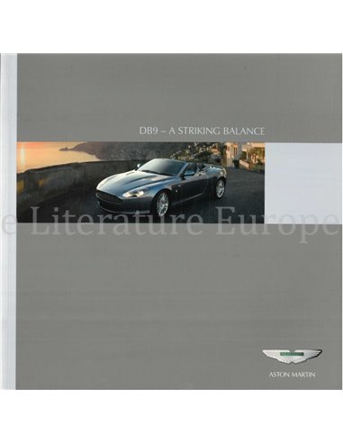 2006 ASTON MARTIN DB9 BROCHURE ENGELS