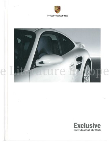 2007 PORSCHE EXCLUSIVE HARCBACK BROCHURE GERMAN