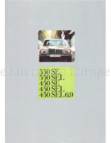 1977 MERCEDES BENZ S KLASSE BROCHURE FRANS