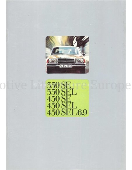 1977 MERCEDES BENZ S CLASS BROCHURE FRENCH