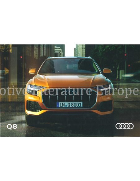 2018 AUDI Q8 PROSPEKT NIEDERLÄNDISCH