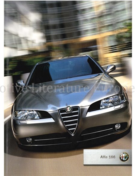 2004 ALFA ROMEO 166 PROSPEKT NIEDERLÄNDISCH