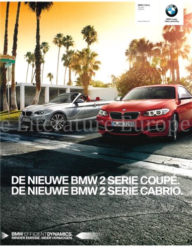 2014 BMW 2ER COUPE | CABRIO PROSPEKT NIEDERLÄNDISCH