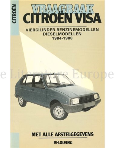 1984 - 1988 CITROËN VISA BENZIN | DIESEL REPARATURANLEITUNG NIEDERLÄNDISCH