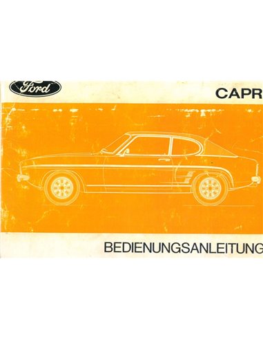 1973 FORD CAPRI II OWNERS MANUAL HANDBOOK GERMAN