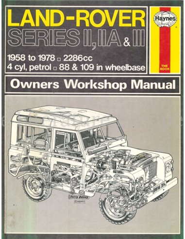 1958 - 1978 LAND-ROVER BENZINE VRAAGBAAK ENGELS