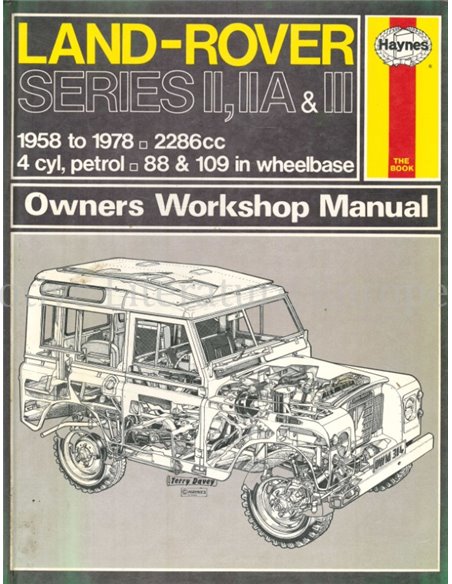 1958 - 1978 LAND-ROVER BENZIN REPARATURANLEITUNG ENGLISCH