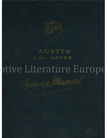 1953 AUSTIN A30 SEVEN WERKSTATTHANDBUCH ENGLISCH