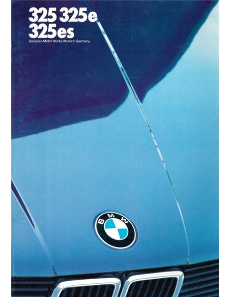 1986 BMW 3 SERIES BROCHURE ENGLISH