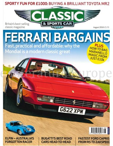 2018 CLASSIC AND SPORTSCAR MAGAZINE (08) AUGUST ENGLISCH