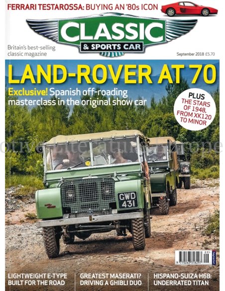 2018 CLASSIC AND SPORTSCAR MAGAZIN (09) SEPTEMBER ENGLISCH