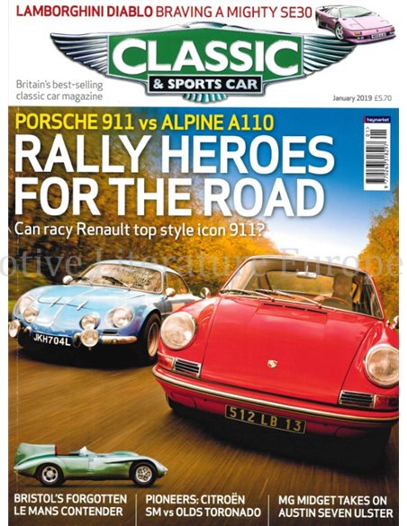 2019 CLASSIC AND SPORTSCAR MAGAZINE (01) JANUARI ENGELS