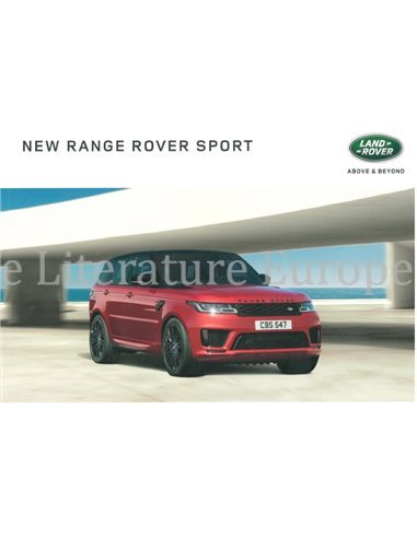 2018 RANGE ROVER SPORT BROCHURE ENGLISH