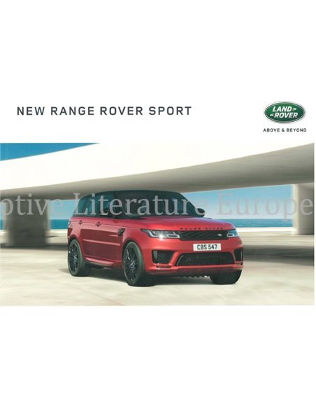 2018 RANGE ROVER SPORT BROCHURE ENGELS