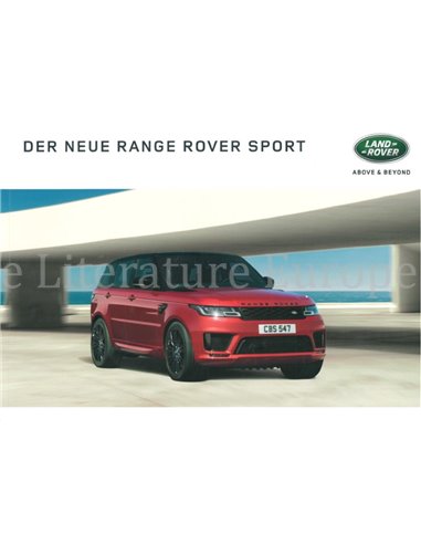 2018 RANGE ROVER SPORT BROCHURE ENGELS