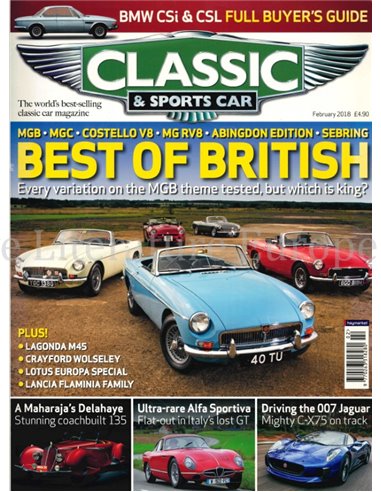 2018 CLASSIC AND SPORTSCAR MAGAZIN (02) FEBRUAR ENGLISCH