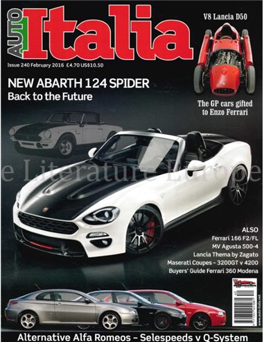 2016 AUTO ITALIA MAGAZINE 240 ENGELS 