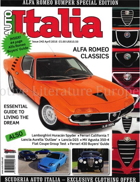 2016 AUTO ITALIA MAGAZINE 242 ENGLISCH