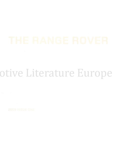 2009 RANGE ROVER BROCHURE ENGLISH