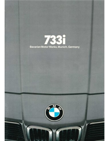 1980 BMW 7 SERIE BROCHURE ENGELS (USA)