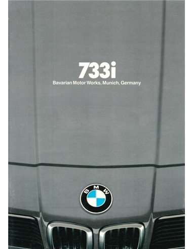 1980 BMW 7 SERIES BROCHURE ENGLISH (US)