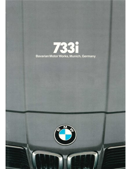 1980 BMW 7 SERIES BROCHURE ENGLISH (US)