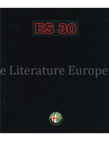 1989 ALFA ROMEO ES30 HARDCOVER PROSPEKT ITALIENISCH