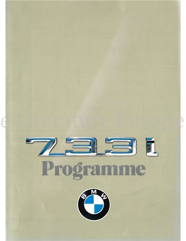 1979 BMW 7 SERIE BROCHURE JAPANS