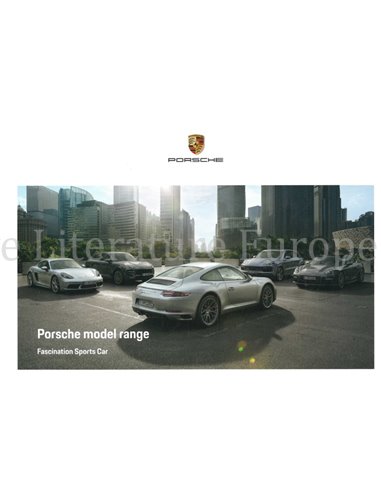 2019 PORSCHE PROGRAMM PROSPEKT ENGLISCH