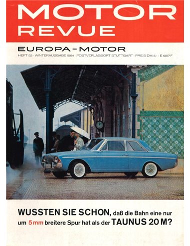 1964 MOTOR REVUE MAGAZINE 52 DUITS