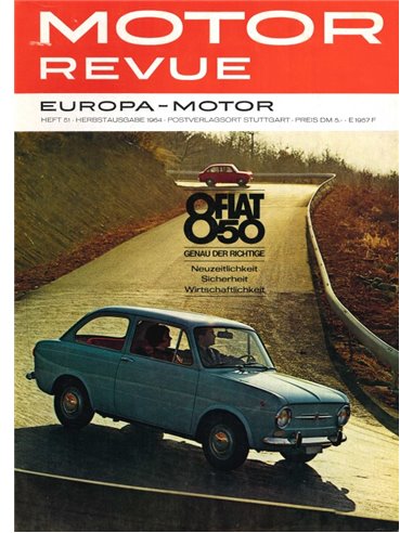 1964 MOTOR REVUE MAGAZIN 51 DEUTSCH