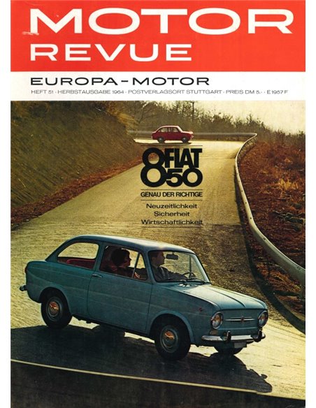 1964 MOTOR REVUE MAGAZINE 51 GERMAN