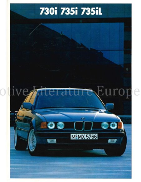 1986 BMW 7 SERIE BROCHURE NEDERLANDS