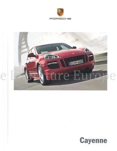 2008 PORSCHE CAYENNE HARDCOVER BROCHURE NEDERLANDS