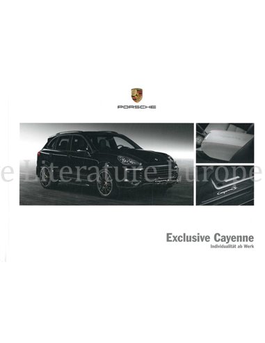 2016 PORSCHE CAYENNE EXCLUSIVE HARDCOVER BROCHURE DUITS