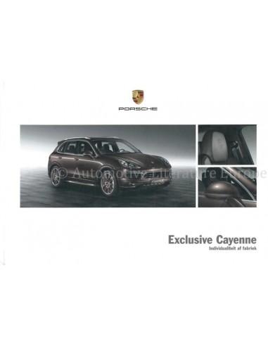 2014 PORSCHE CAYENNE EXCLUSIVE HARDCOVER BROCHURE NEDERLANDS