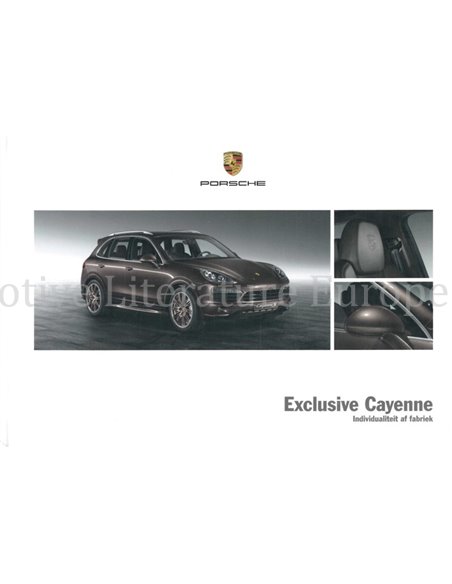 2014 PORSCHE CAYENNE EXCLUSIVE HARDCOVER BROCHURE NEDERLANDS