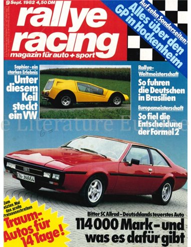 1982 RALLYE RACING MAGAZINE 09 GERMAN