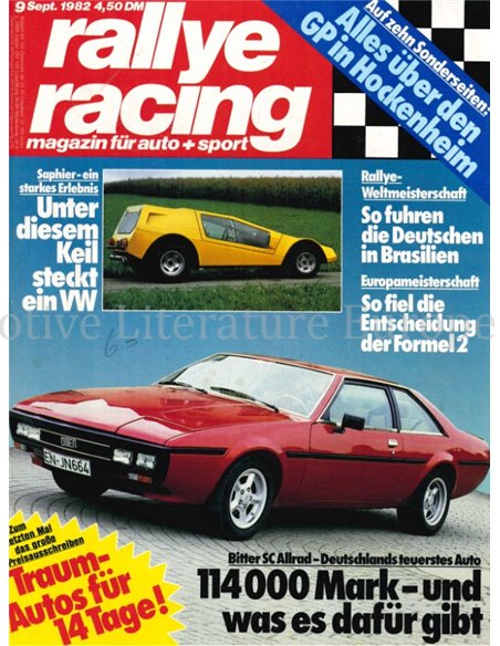 1982 RALLYE RACING MAGAZINE 09 GERMAN