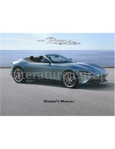 2023 FERRARI ROMA SPIDER OWNERS MANUAL ENGLISH