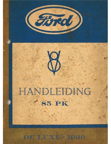 1939 FORD V8 DE LUXE BROCHURE NEDERLANDS