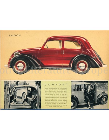 1937 FIAT 508C PROSPEKT ENGLISCH