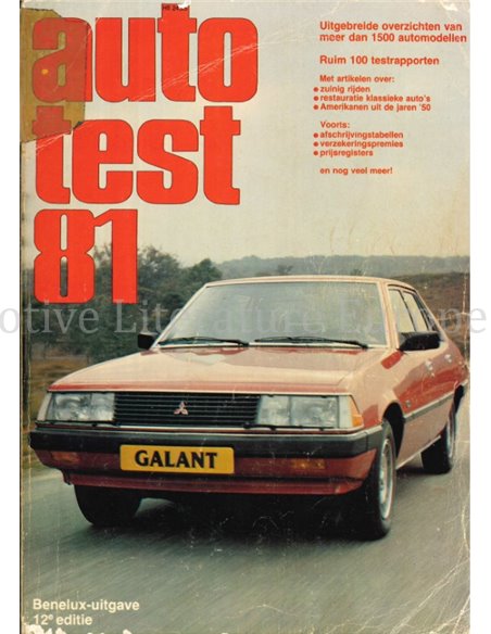 1981 AUTOTEST JAARBOEK NEDERLANDS