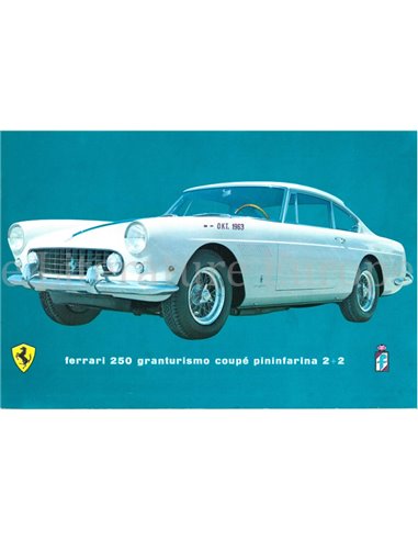 1961 FERRARI 250 GRANTURSIMO COUPE PININFARINA 2+2 BROCHURE GERMAN