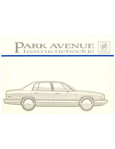 1992 BUICK PARK AVENUE BETRIEBSANLEITUNG NIEDERLÄNDISCH