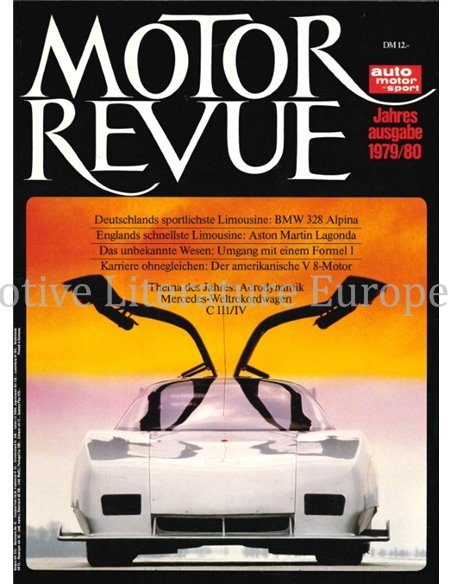 1979-1980 MOTOR REVUE YEARBOOK GERMAN