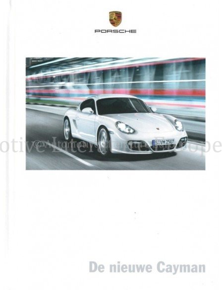 2009 PORSCHE CAYMAN S HARDCOVER BROCHURE DUITS