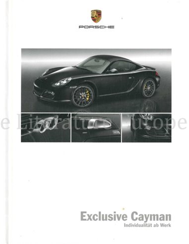 2008 PORSCHE CAYMAN TEQUIPMENT HARDCOVER BROCHURE DUITS