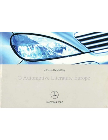 2002 MERCEDES BENZ A CLASS OWNERS MANUAL HANDBOOK DUTCH