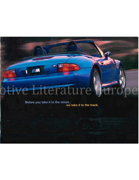 1997 BMW M3 PROGRAMM PROSPEKT ENGLISH